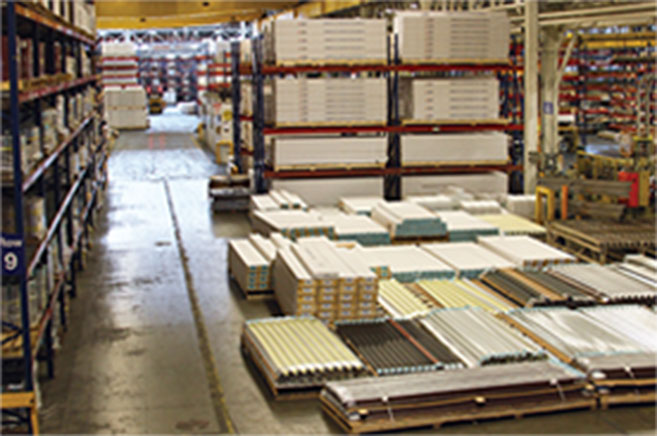 ACM's large inventory in warehouse