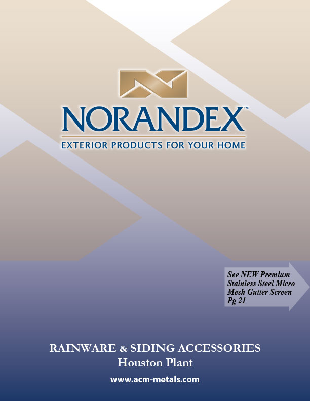 Houston, Texas, Norandex product catalog cover